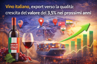 Crescita export del vino italiano